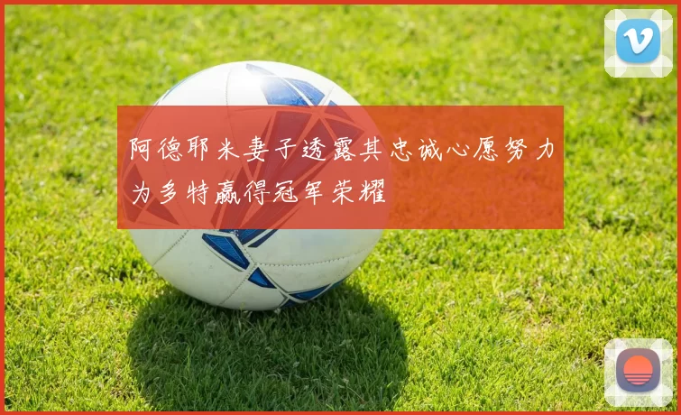 阿德耶米妻子透露其忠诚心愿努力为多特赢得冠军荣耀